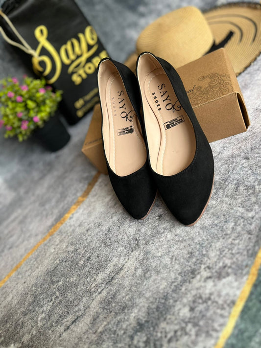 Bailarina Baleta Clásica Gamuza Negra