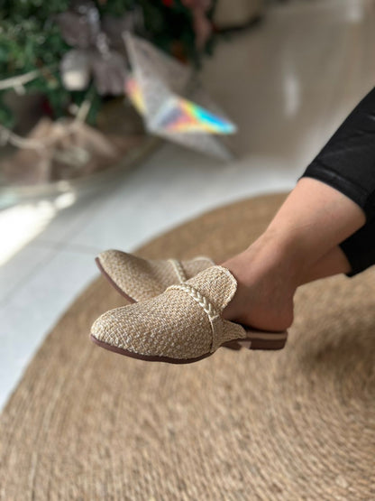 zueco Encanto, Mule, yute con trenza