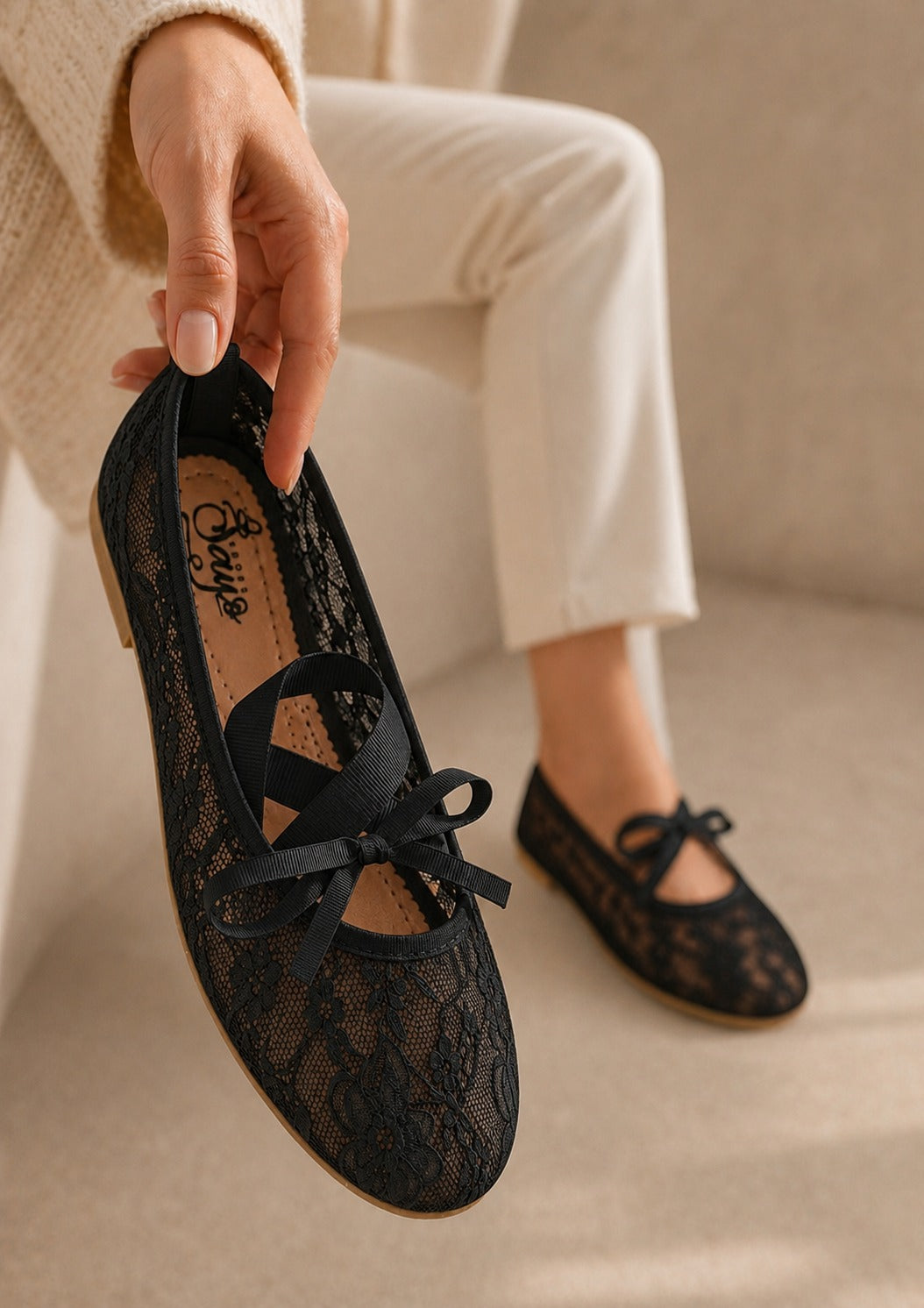 Baleta Elsa en Encaje para Mujer | Elegancia y Comodidad