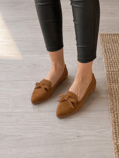 Mocasín Elite,  Lazo Gamuza Camel